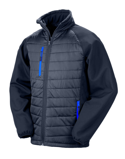 Result Black Compass Softshell Jacket R237X - Navy Royal - Customisable Softshell Jacket
