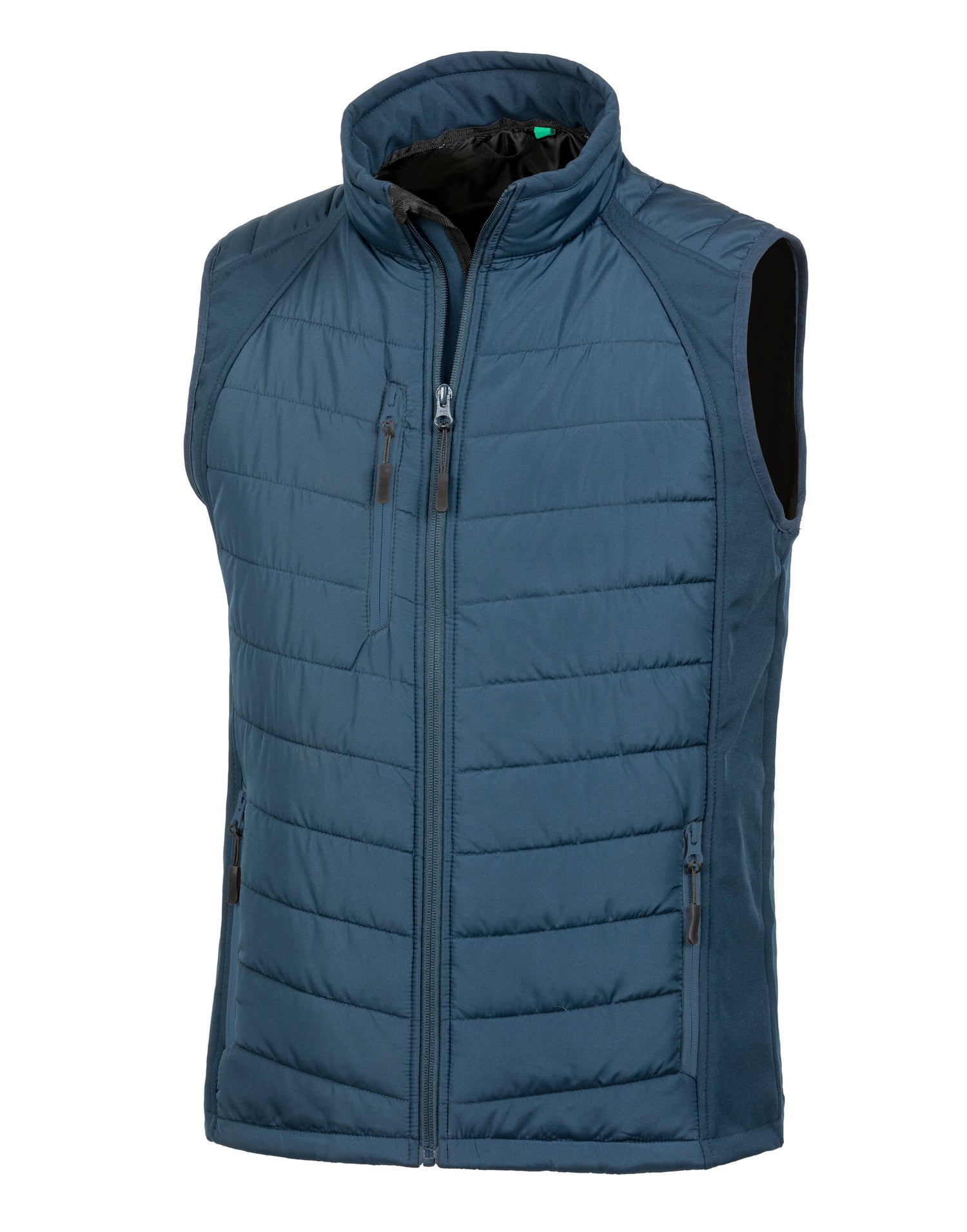 Result Black Compass Softshell Gilet R238X - Navy Navy - Customisable Bodywarmer
