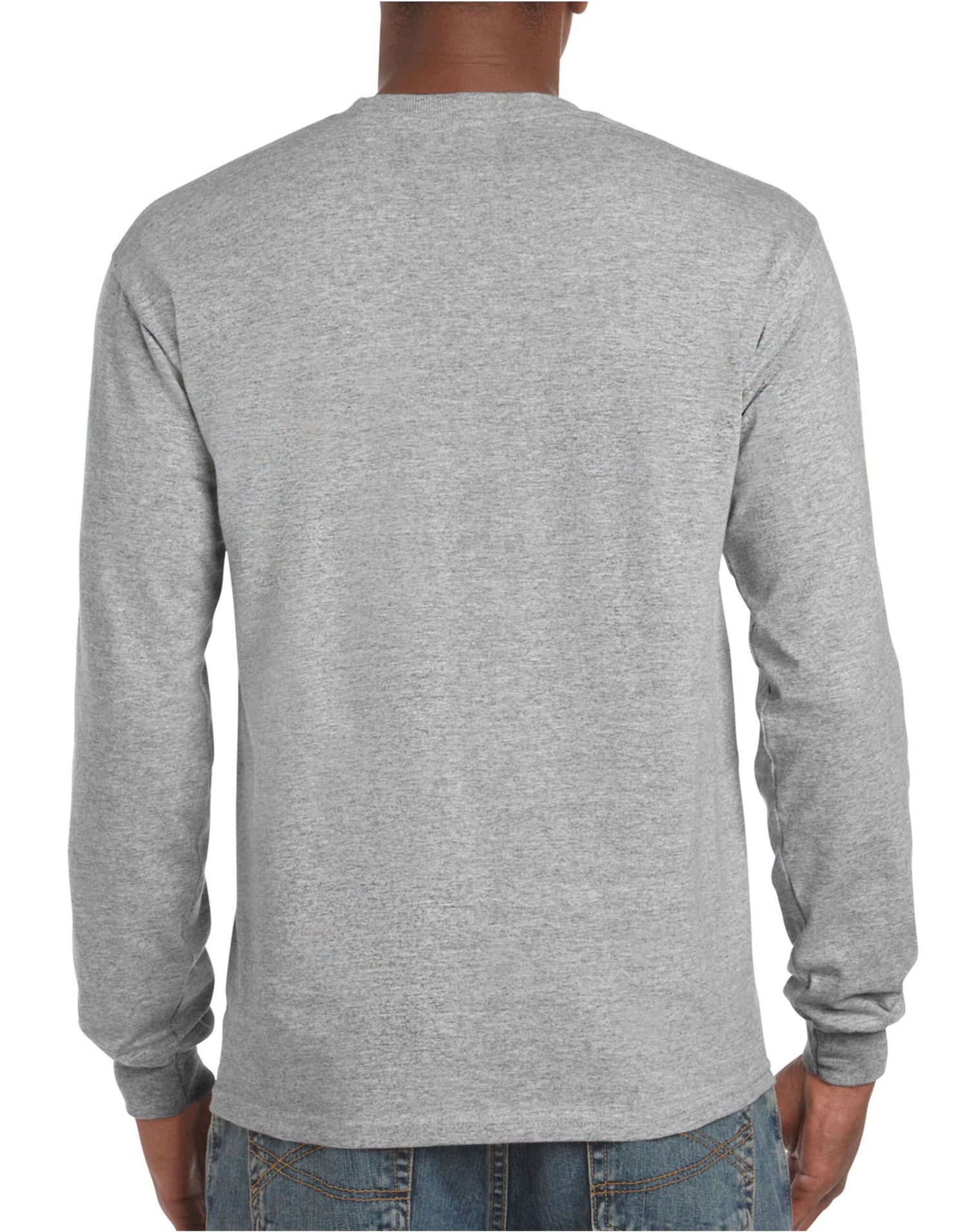 Gildan Hammer Adult Long Sleeve T Shirt H400 - Sport Grey (RS) - Customisable T-Shirts