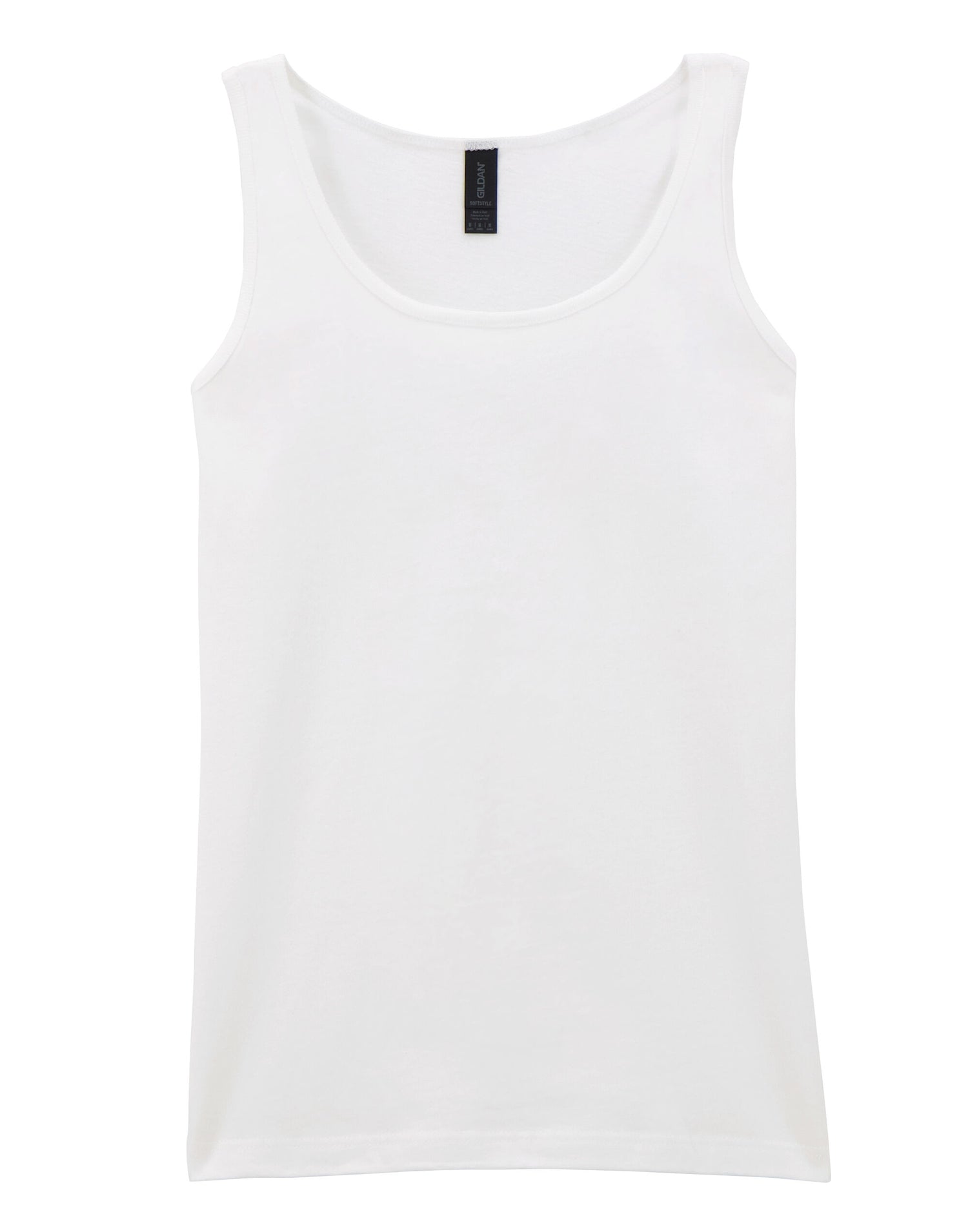 Gildan Softstyle Ladies Tank Top 64200l - White - Customisable T-Shirts