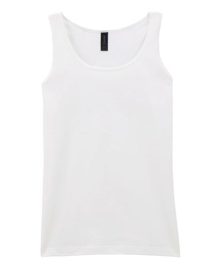 Gildan Softstyle Ladies Tank Top 64200l - White - Customisable T-Shirts