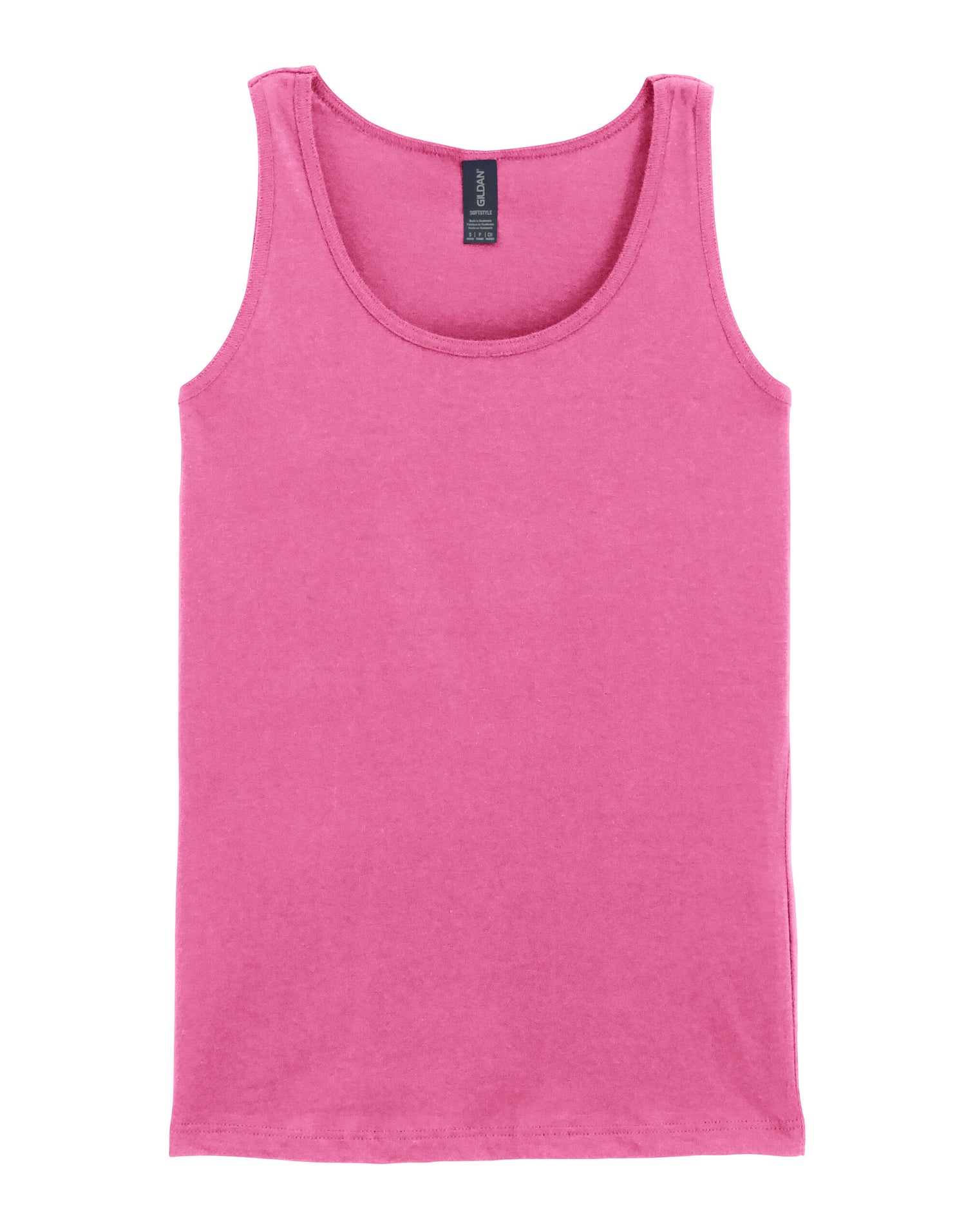 Gildan Softstyle Ladies Tank Top 64200l - Azalea - Customisable T-Shirts