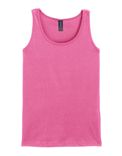 Gildan Softstyle Ladies Tank Top 64200l - Azalea - Customisable T-Shirts