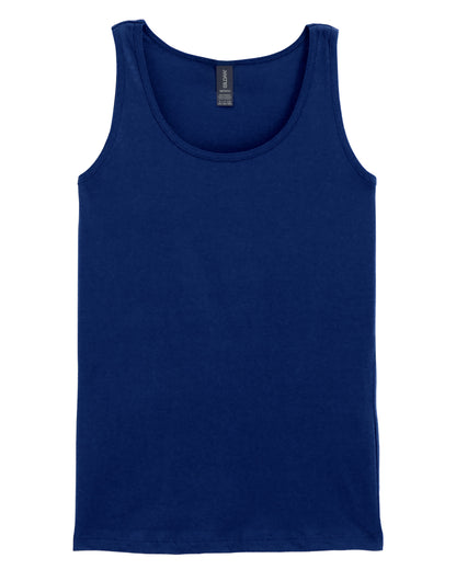 Gildan Softstyle Ladies Tank Top 64200l - Navy Blue - Customisable T-Shirts