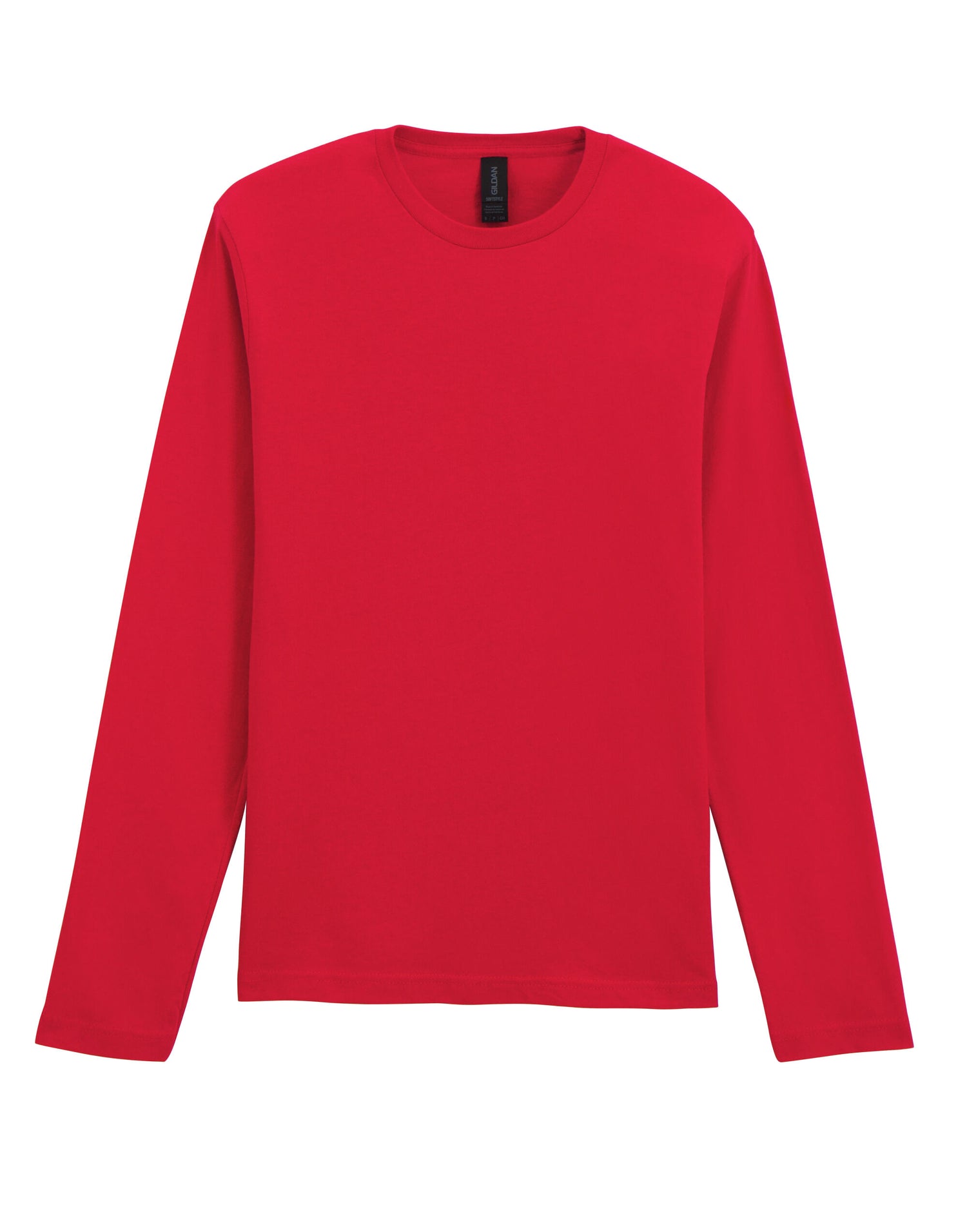 Gildan Softstyle Adult Long Sleeve Tee 64400 - Red - Customisable