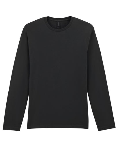 Gildan Softstyle Adult Long Sleeve Tee 64400 - Black - Customisable