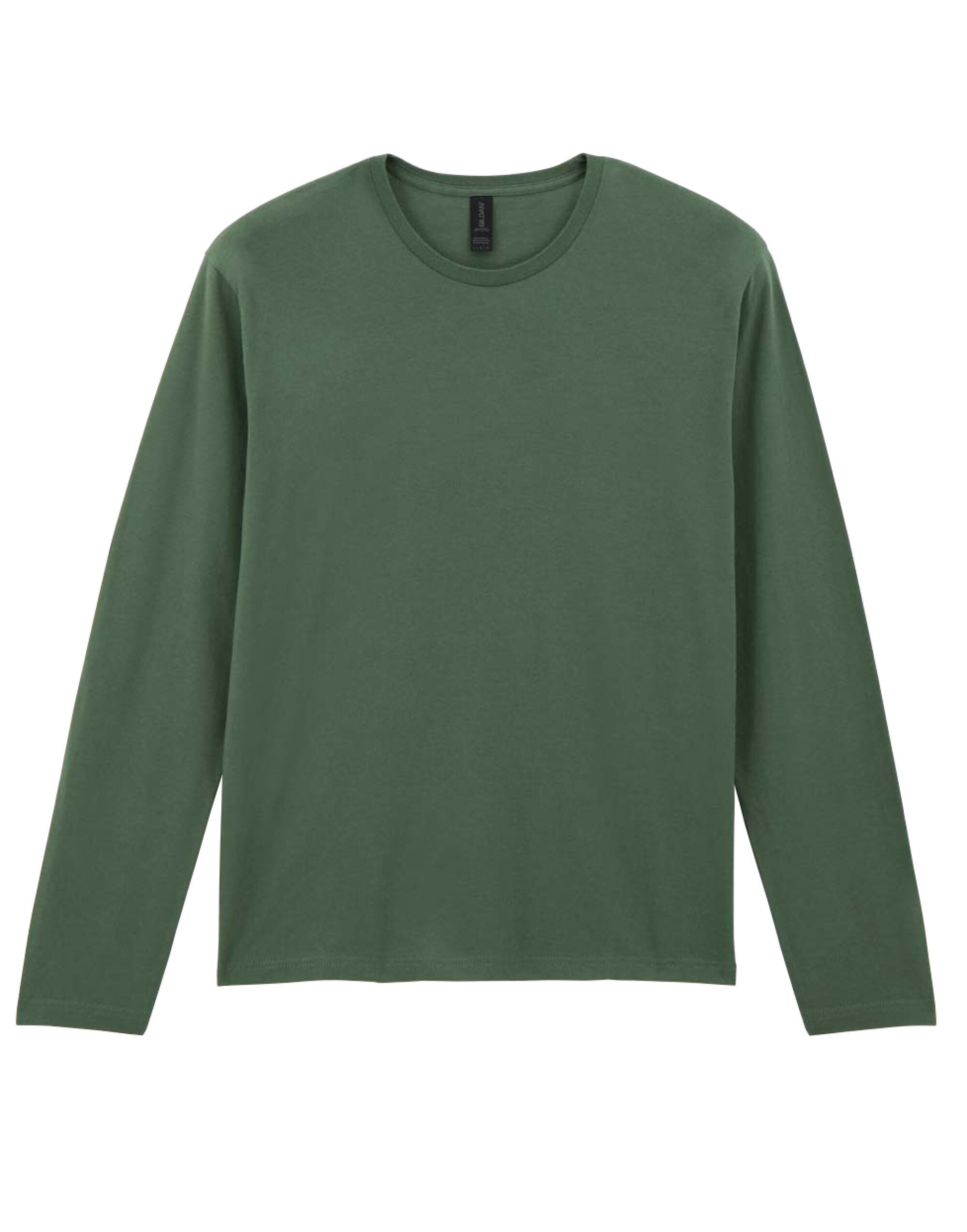Gildan Softstyle Adult Long Sleeve Tee 64400 - Military Green - Customisable