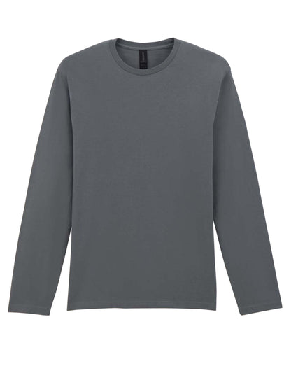 Gildan Softstyle Adult Long Sleeve Tee 64400 - Charcoal - Customisable