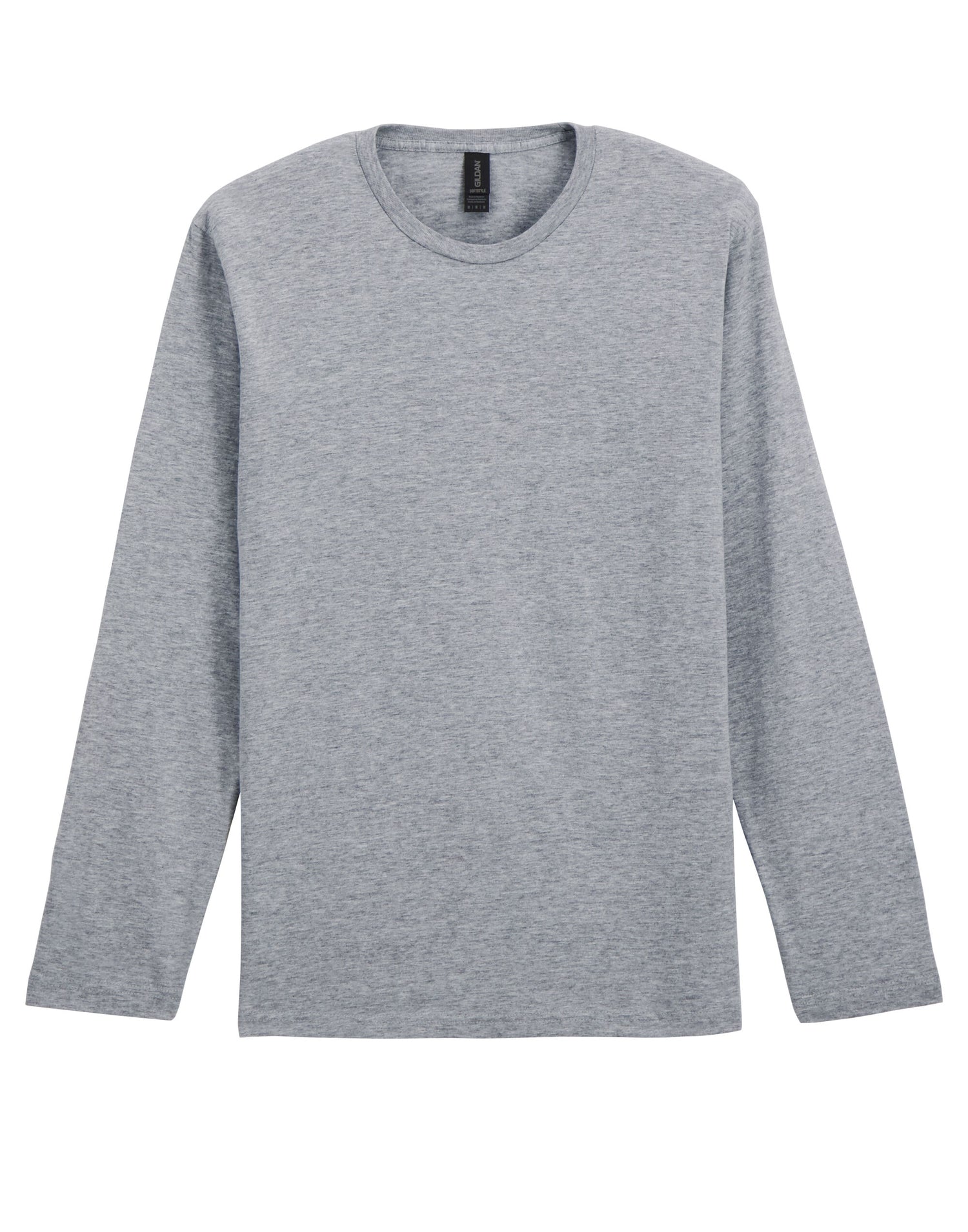 Gildan Softstyle Adult Long Sleeve Tee 64400 - Sport Grey (RS) - Customisable