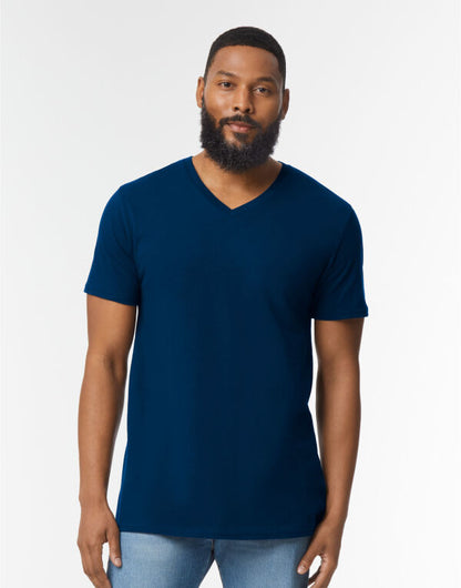 Gildan Softstyle Adult V-Neck T-Shirt 64v00 - Royal L - Customisable T-Shirts
