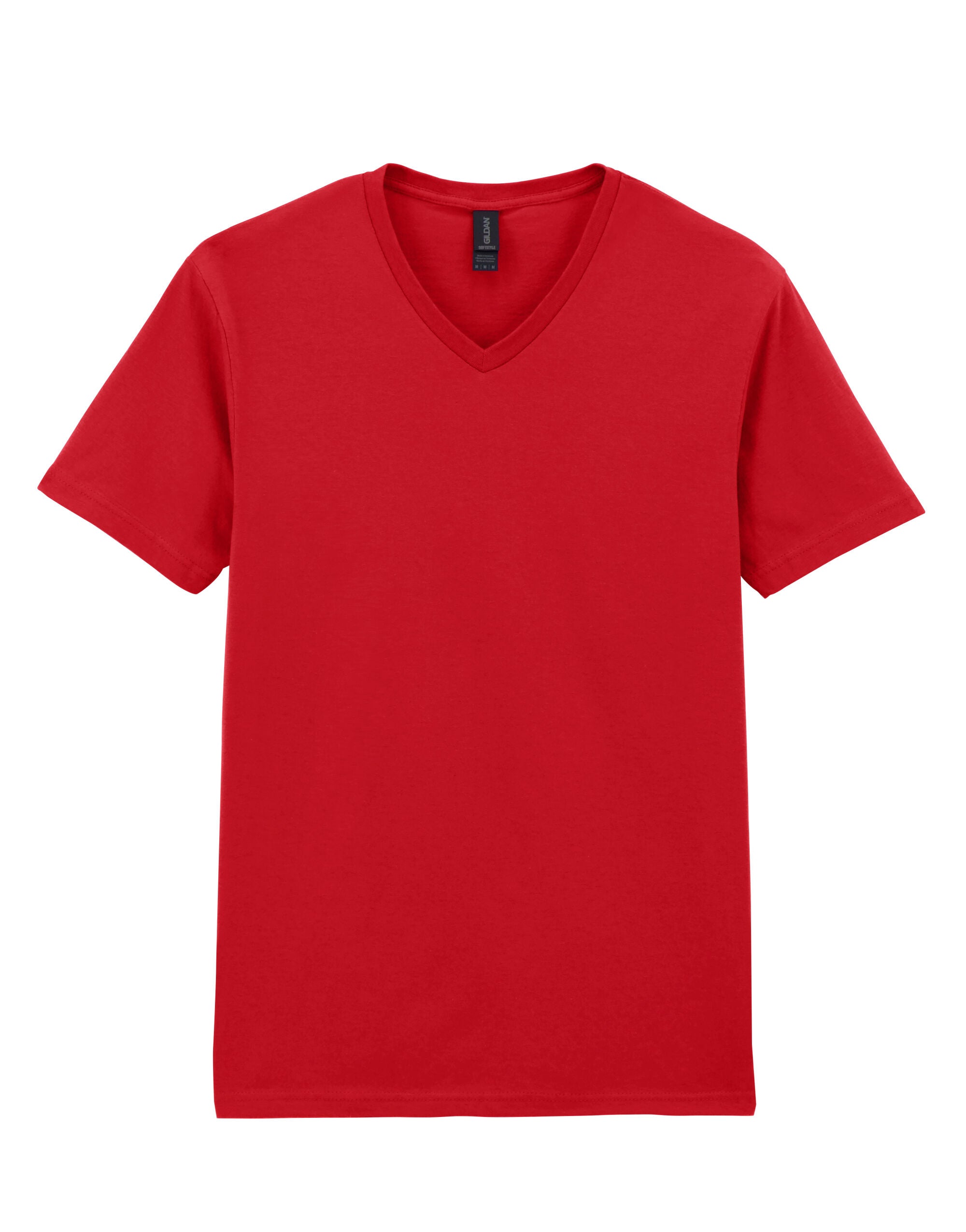 Gildan Softstyle Adult V-Neck T-Shirt 64v00 - Cherry Red - Customisable T-Shirts