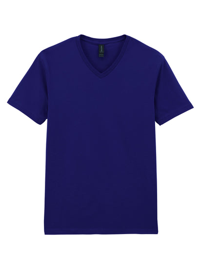 Gildan Softstyle Adult V-Neck T-Shirt 64v00 - Navy Blue - Customisable T-Shirts