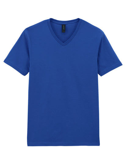 Gildan Softstyle Adult V-Neck T-Shirt 64v00 - Royal - Customisable T-Shirts