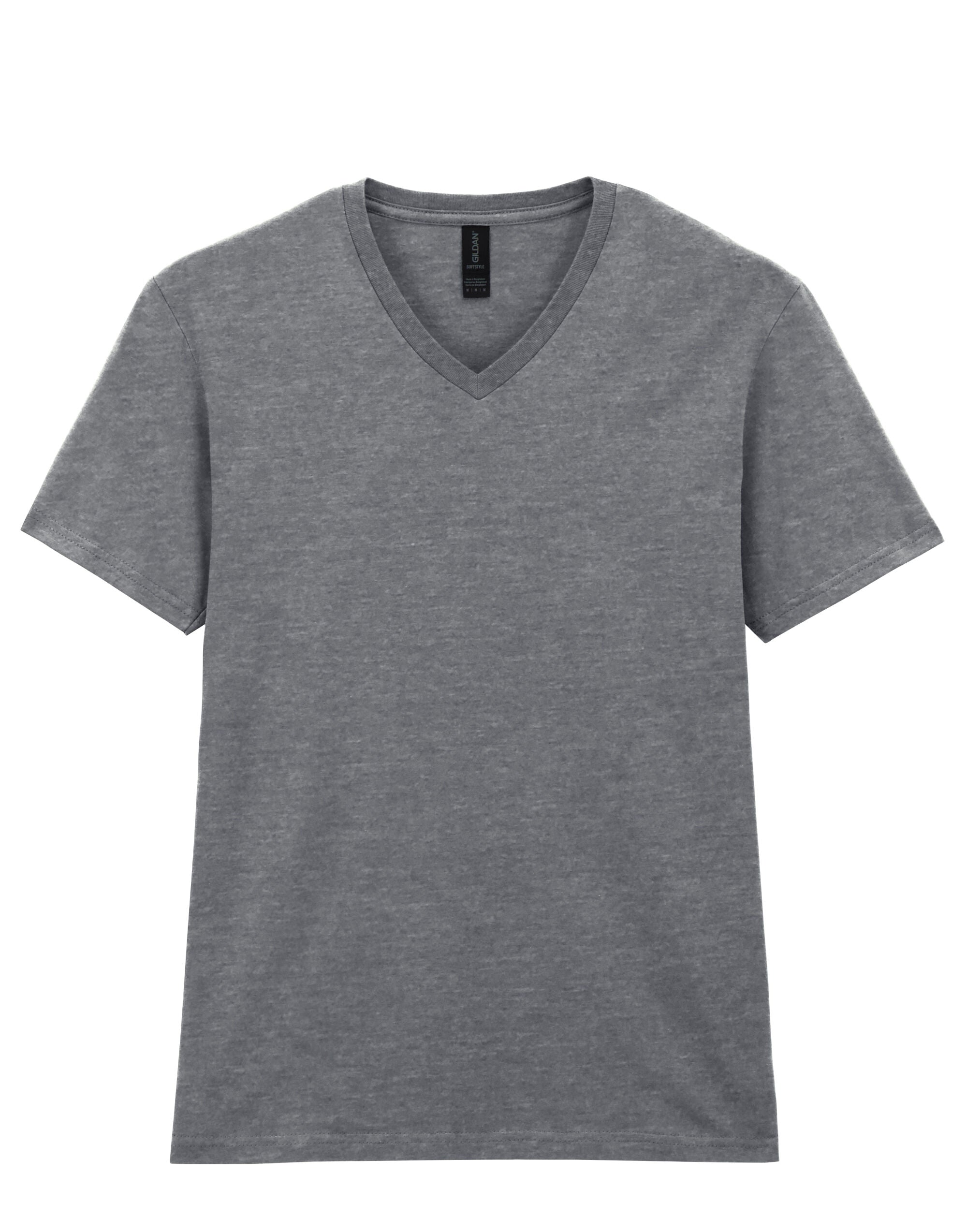 Gildan Softstyle Adult V-Neck T-Shirt 64v00 - Sport Grey (RS) - Customisable T-Shirts