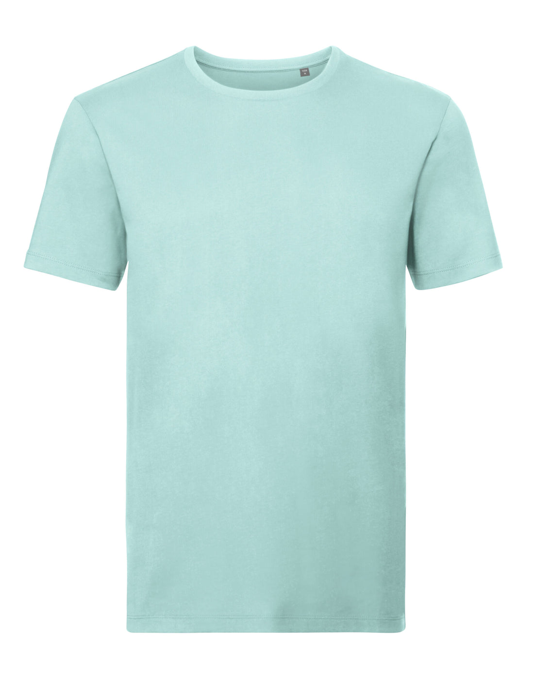 Russell Short Sleeve Collection Russell Short Sleeve Mens Pure Organic T R108M - Aqua - Customisable T-Shirts