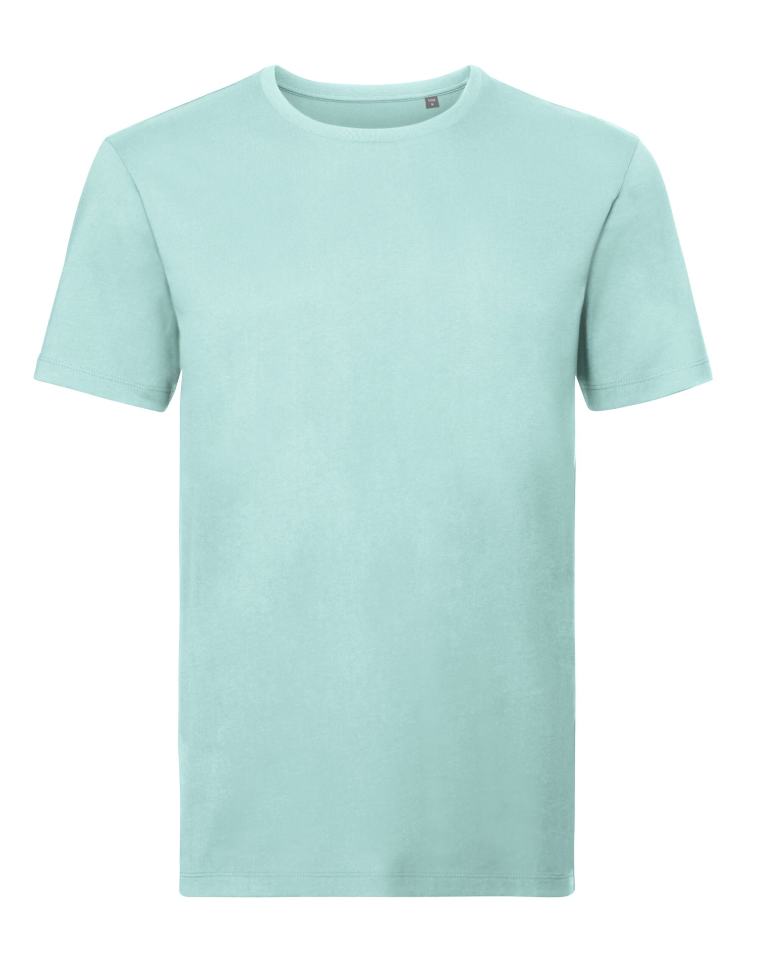 Russell Short Sleeve Collection Russell Short Sleeve Mens Pure Organic T R108M - Aqua - Customisable T-Shirts