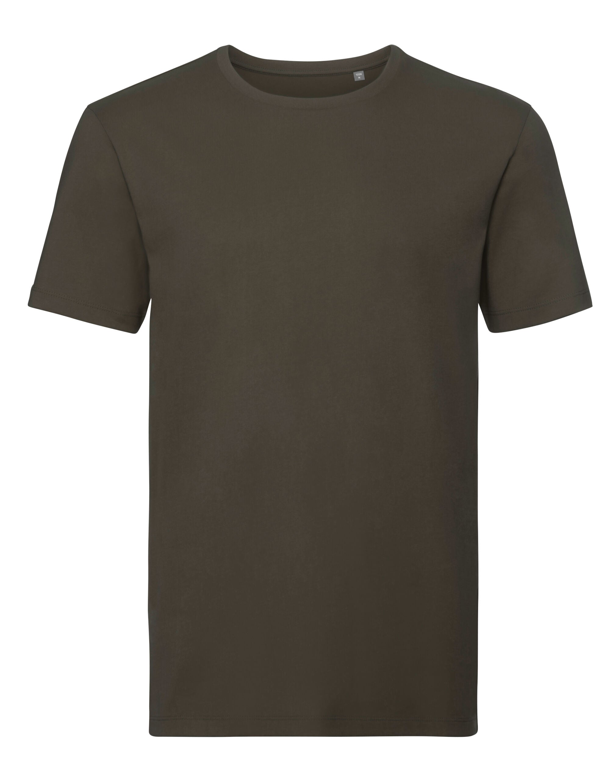 Russell Short Sleeve Collection Russell Short Sleeve Mens Pure Organic T R108M - Dark Olive - Customisable T-Shirts