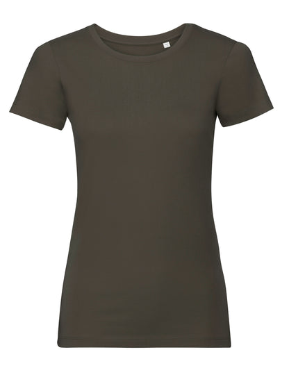 Russell Short Sleeve Collection Russell Short Sleeve Ladies Pure Organic T R108F - - Customisable T-Shirts
