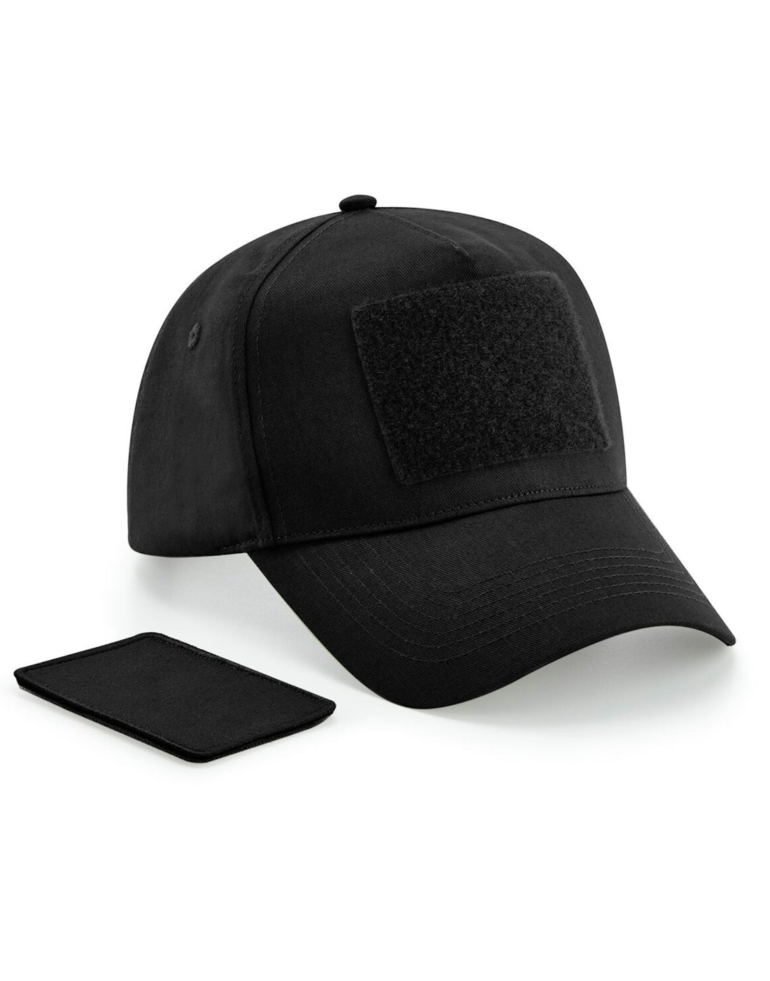 Beechfield Removable Patch Cap B638 - Black O S - Customisable Caps