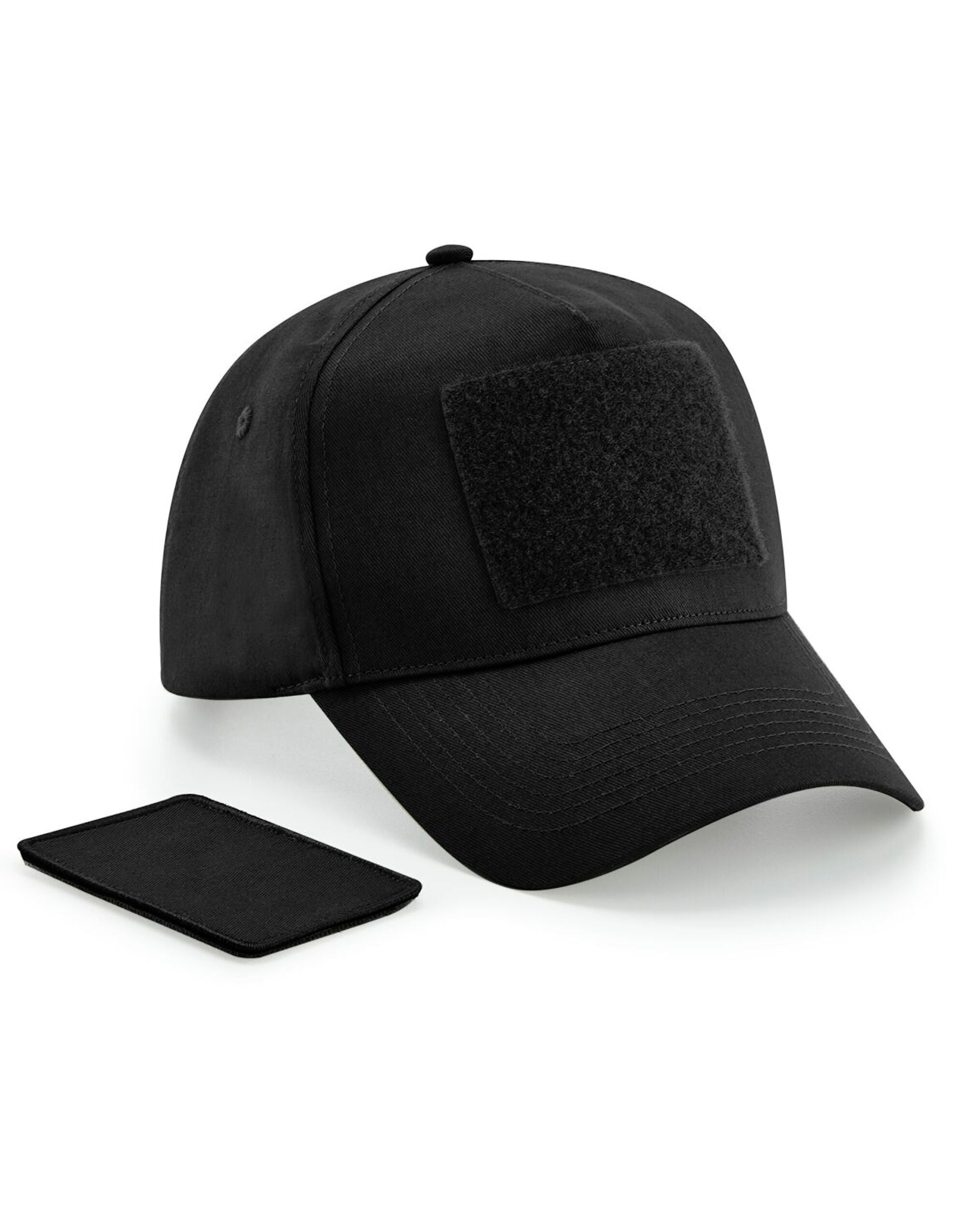 Beechfield Removable Patch Cap B638 - Black O S - Customisable Caps