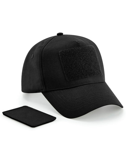 Beechfield Removable Patch Cap B638 - Black O S - Customisable Caps