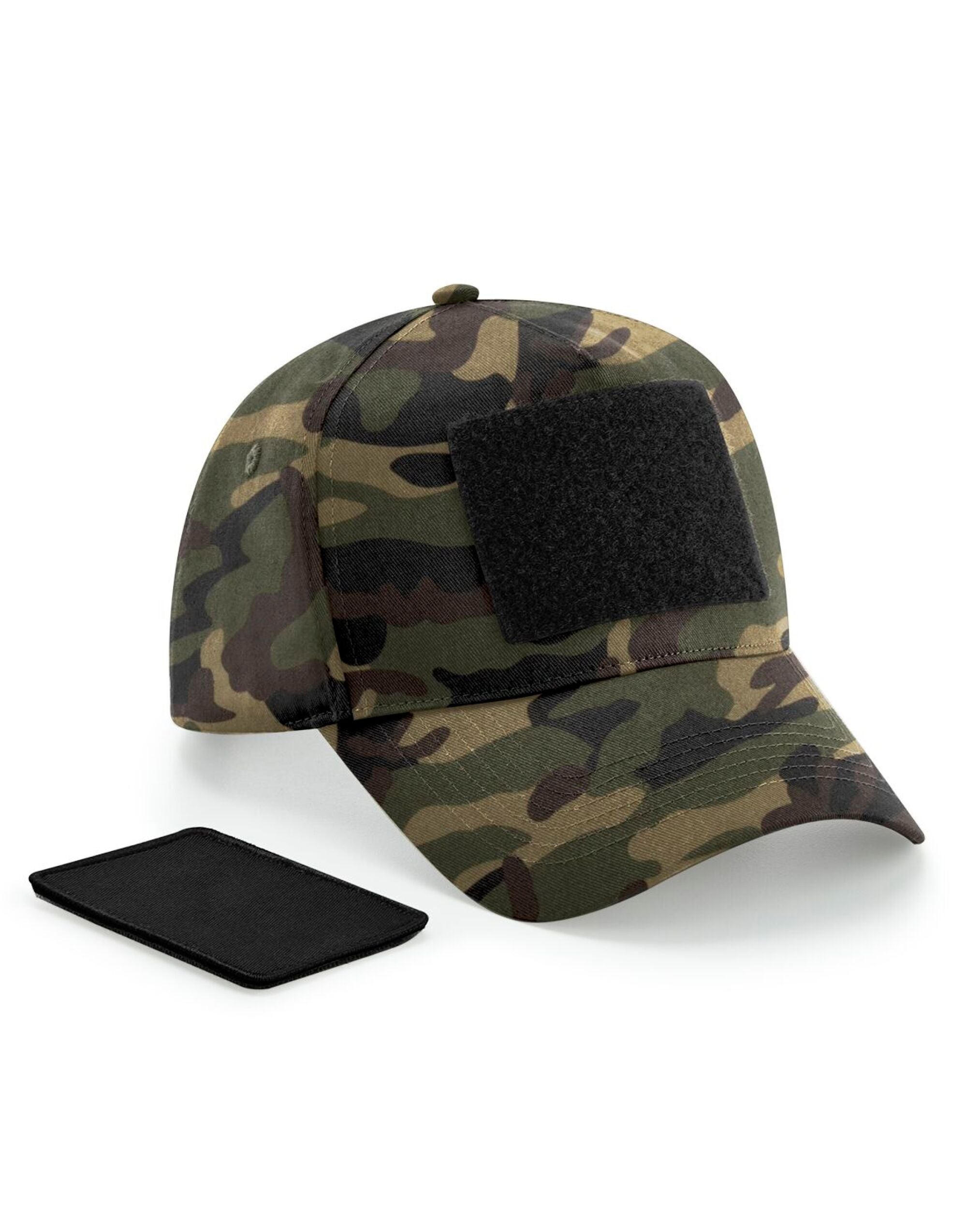 Beechfield Removable Patch Cap B638 - Jungle Camo O S - Customisable Caps