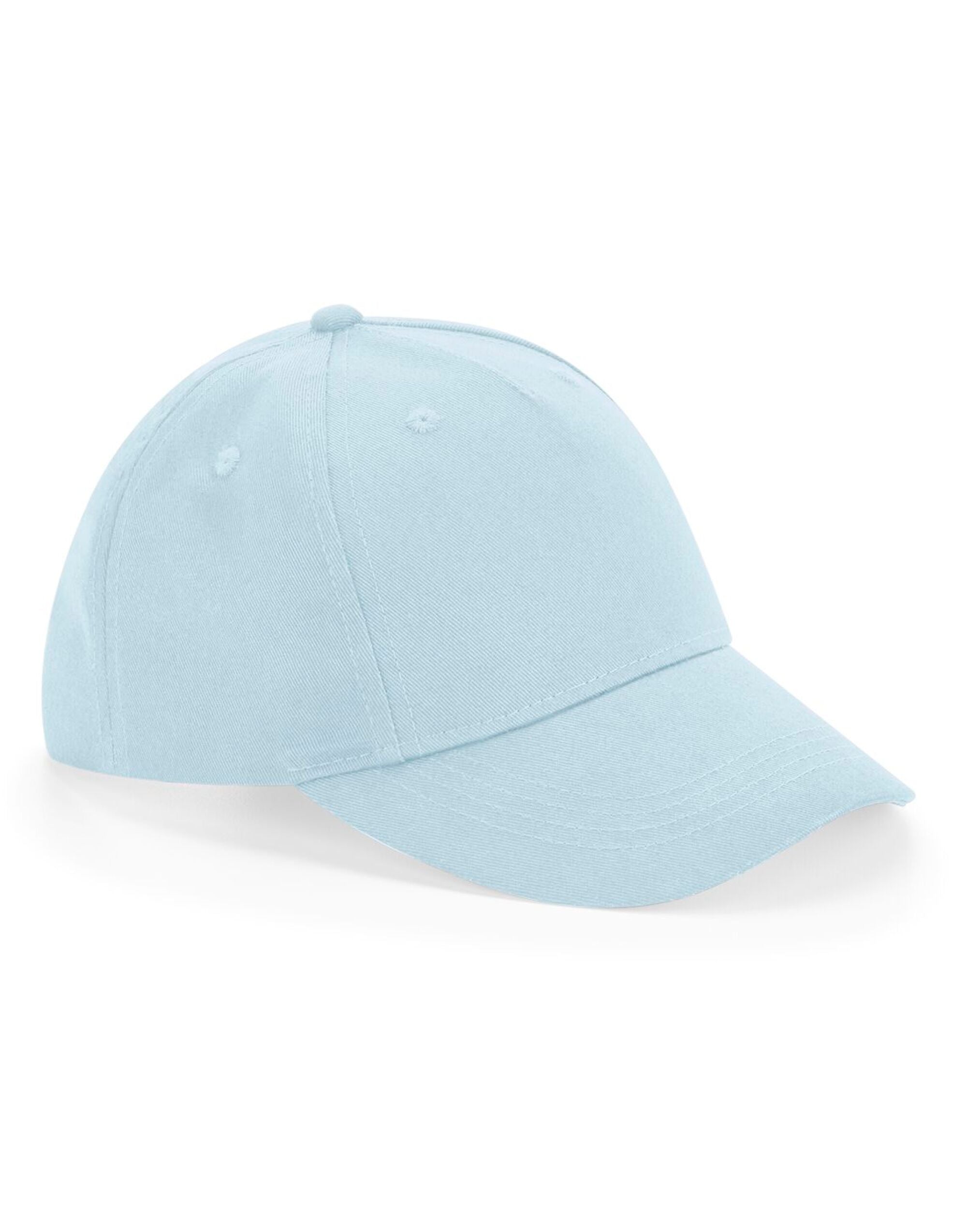 Beechfield Junior Organic Cotton Cap B63NB - Powder Blue O S - Customisable Caps