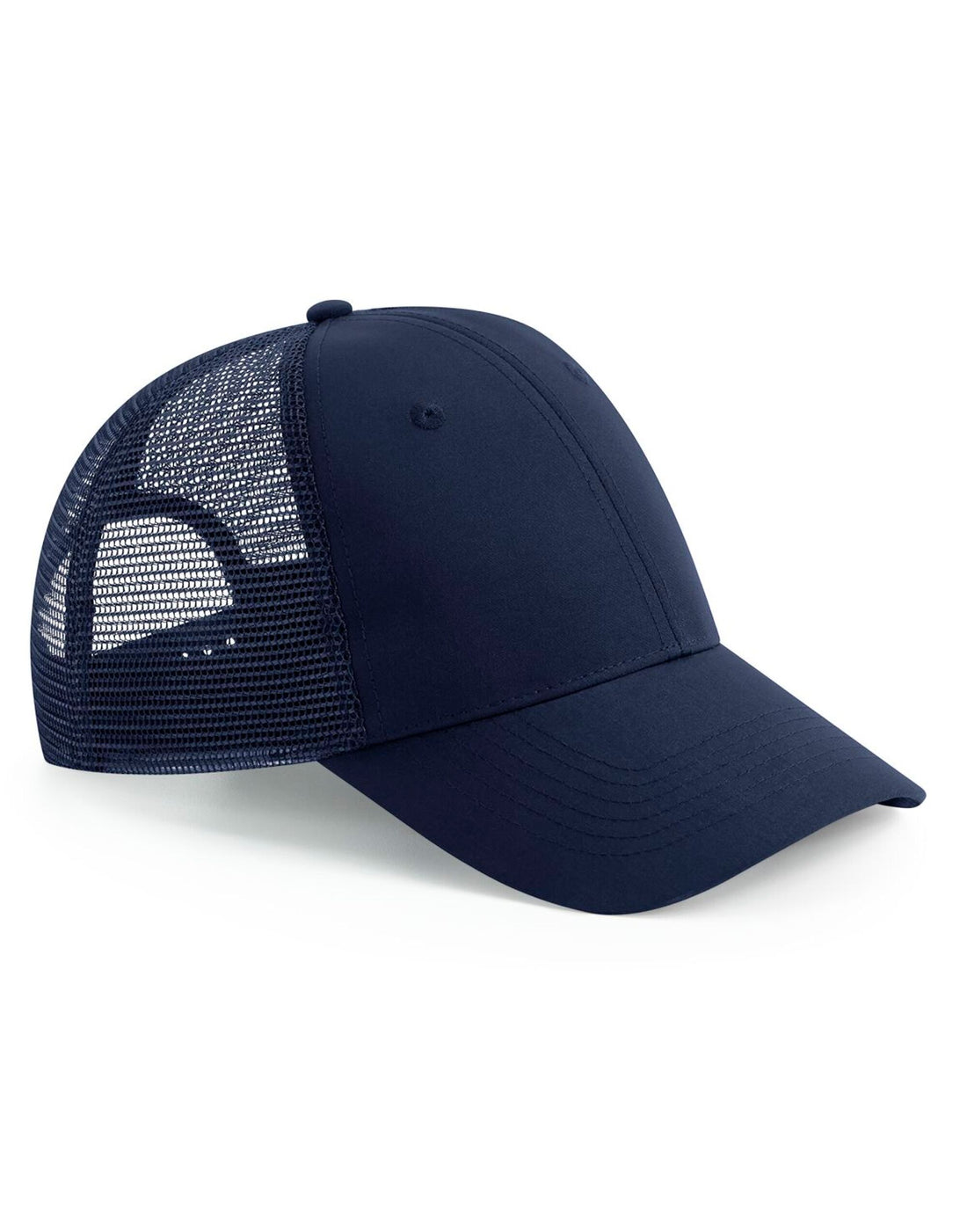 Beechfield Recycled Snapback Trucker Cap B75R - French Navy O S - Customisable Caps