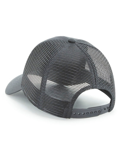 Beechfield Recycled Snapback Trucker Cap B75R - Graphite Grey O S - Customisable Caps