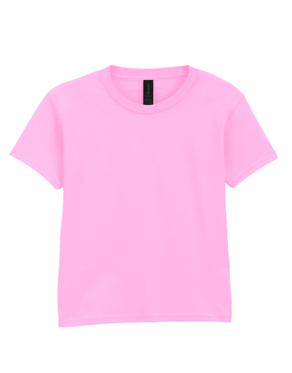 Gildan Softstyle Youth T-Shirt 64000b - Light Pink - Customisable T-Shirts