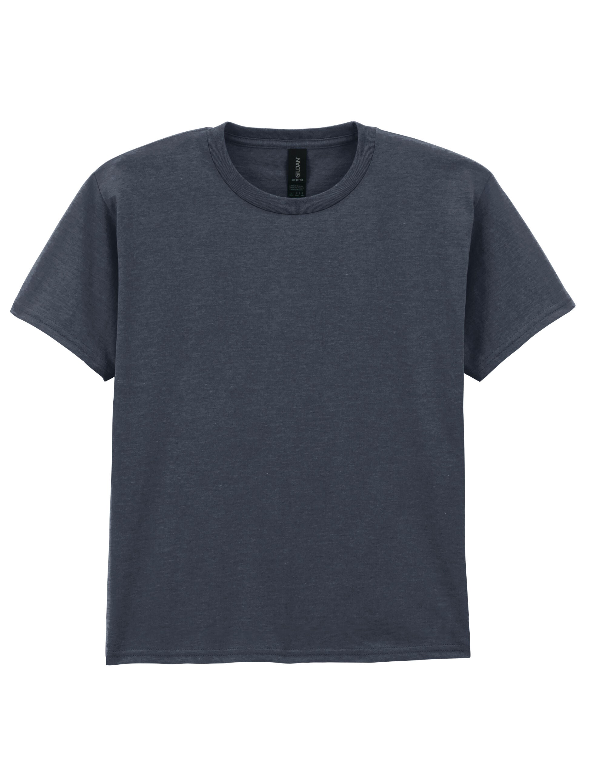 Gildan Softstyle Youth T-Shirt 64000b - Dark Heather - Customisable T-Shirts