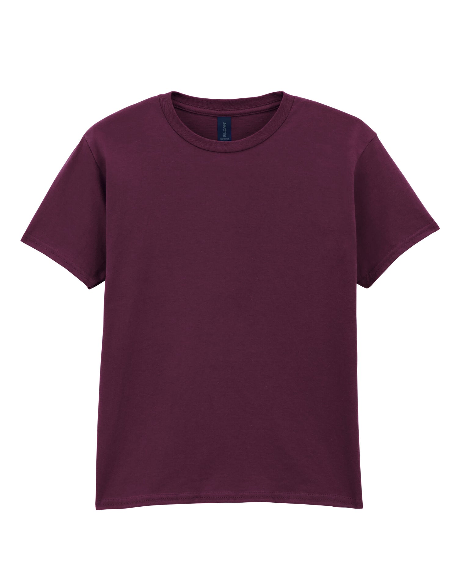 Gildan Softstyle Youth T-Shirt 64000b - Maroon - Customisable T-Shirts