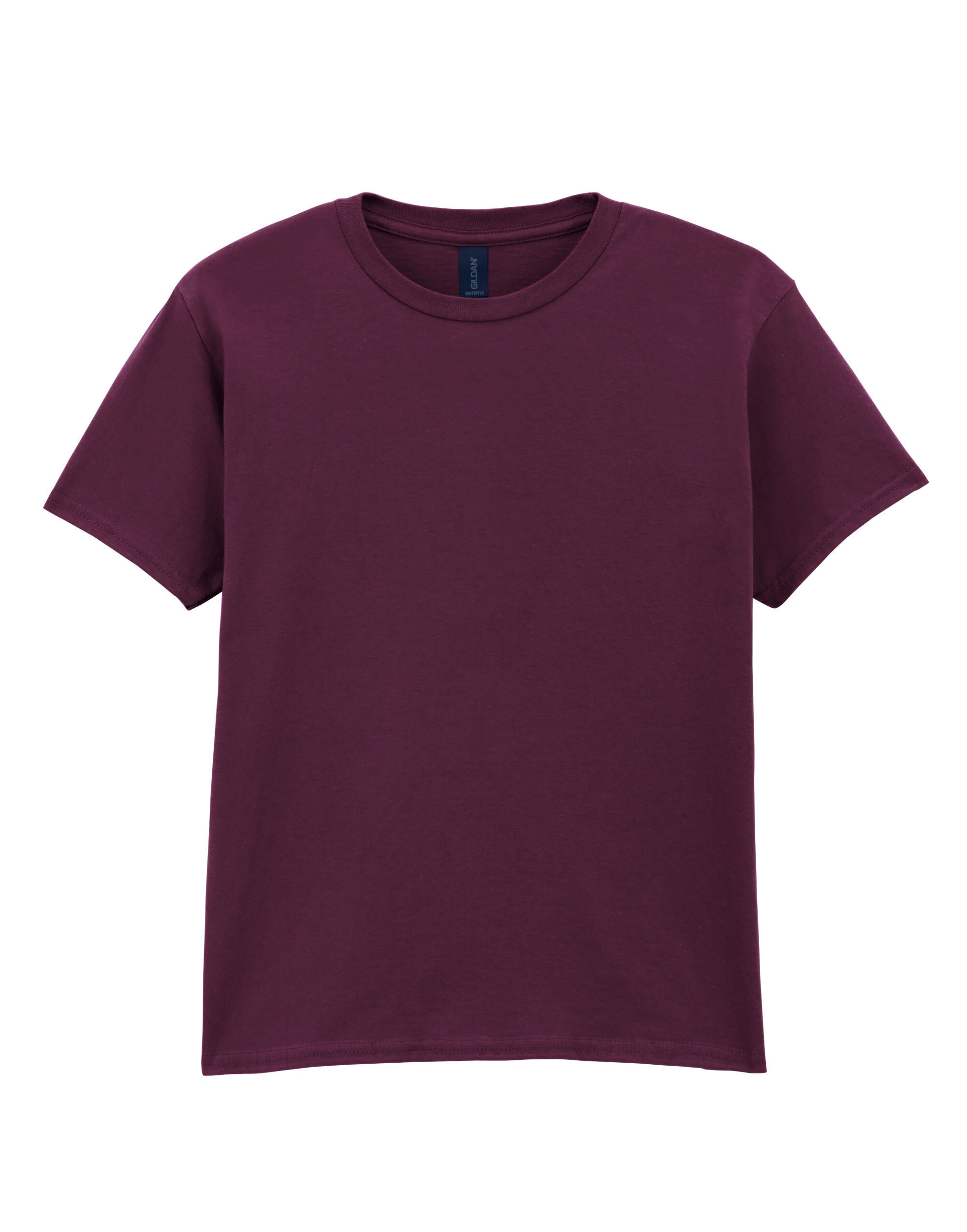 Gildan Softstyle Youth T-Shirt 64000b - Maroon - Customisable T-Shirts