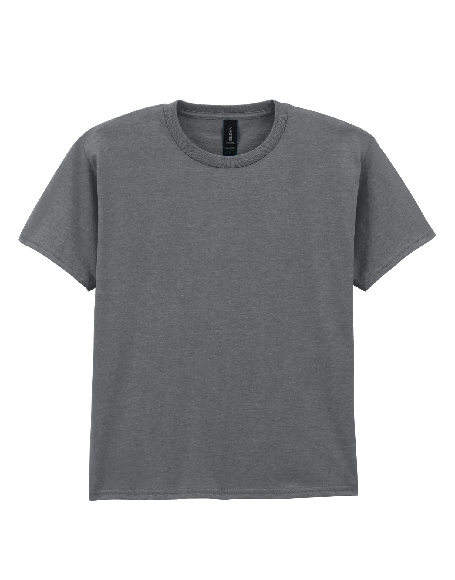 Gildan Softstyle Youth T-Shirt 64000b - Graphite Heather - Customisable T-Shirts