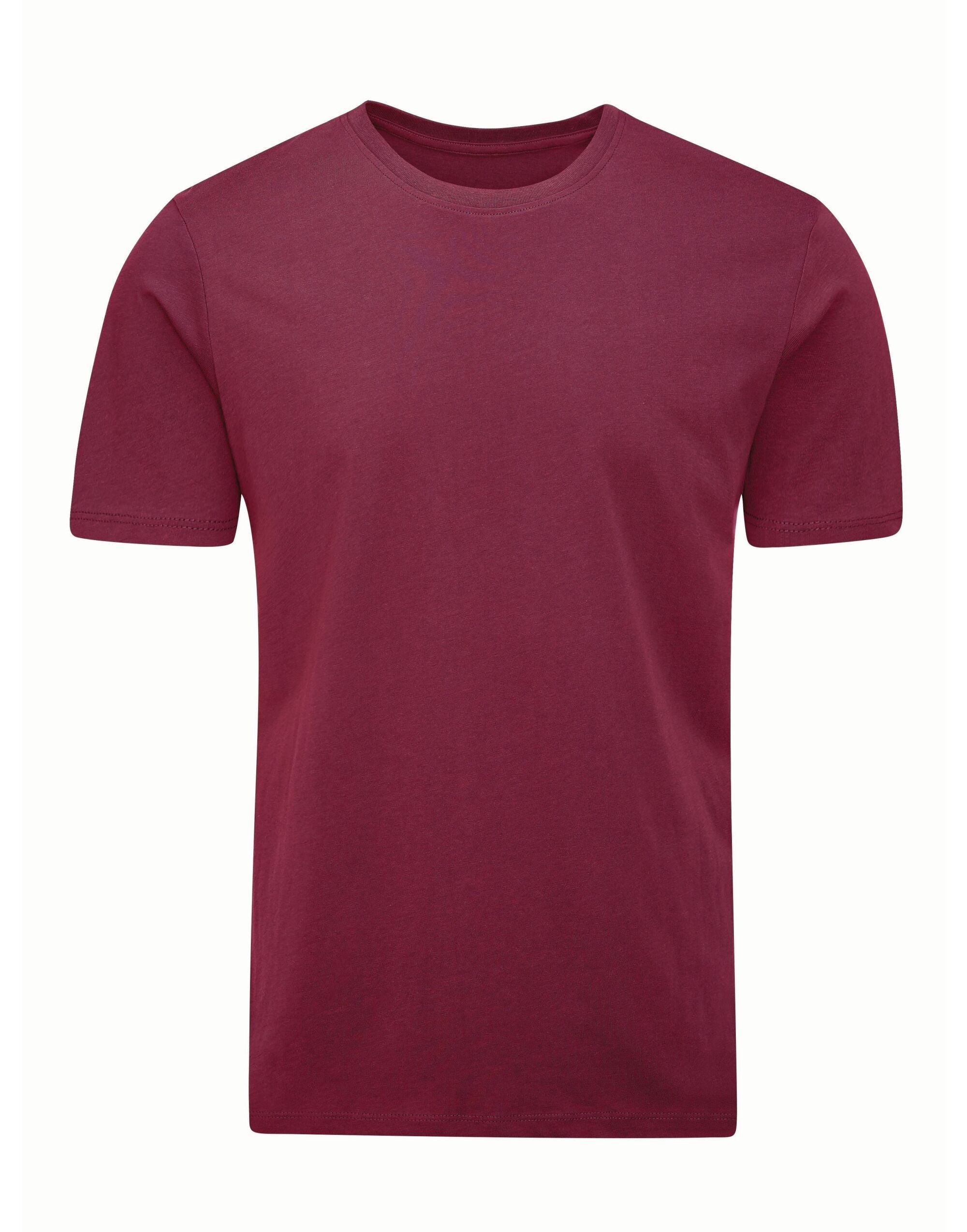 Mantis Mens EShort Sleeveential Organic T M01 - Burgundy - Customisable T-Shirts