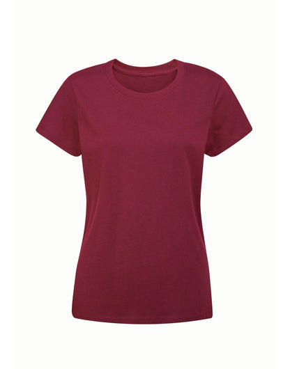 Mantis Womens EShort Sleeveential Organic T M02 - Burgundy - Customisable T-Shirts