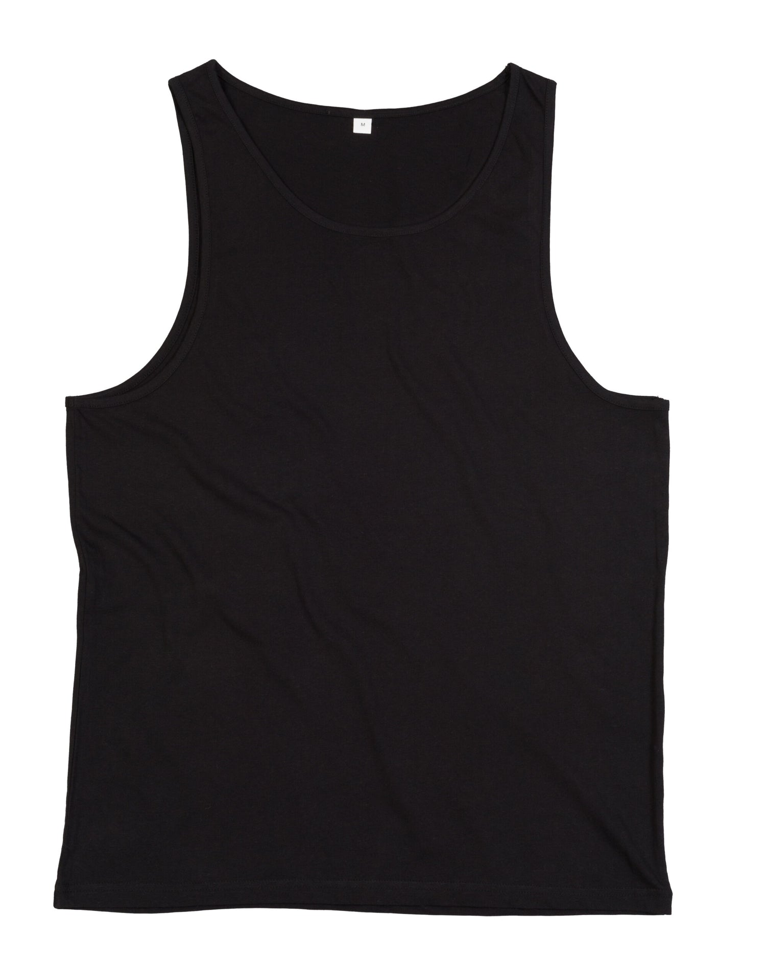 Mantis One Drop Armhole Vest M133 - Black - Customisable T-Shirts