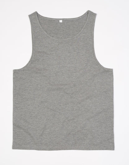 Mantis One Drop Armhole Vest M133 - Heather Grey Melange - Customisable T-Shirts