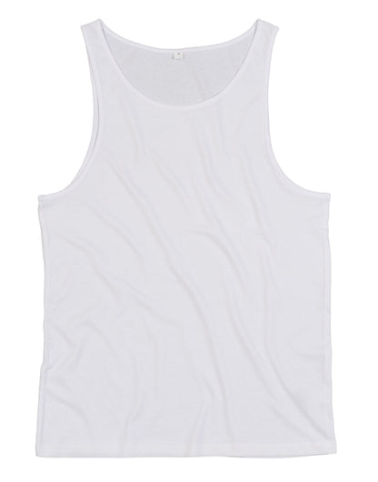 Mantis One Drop Armhole Vest M133 - White - Customisable T-Shirts
