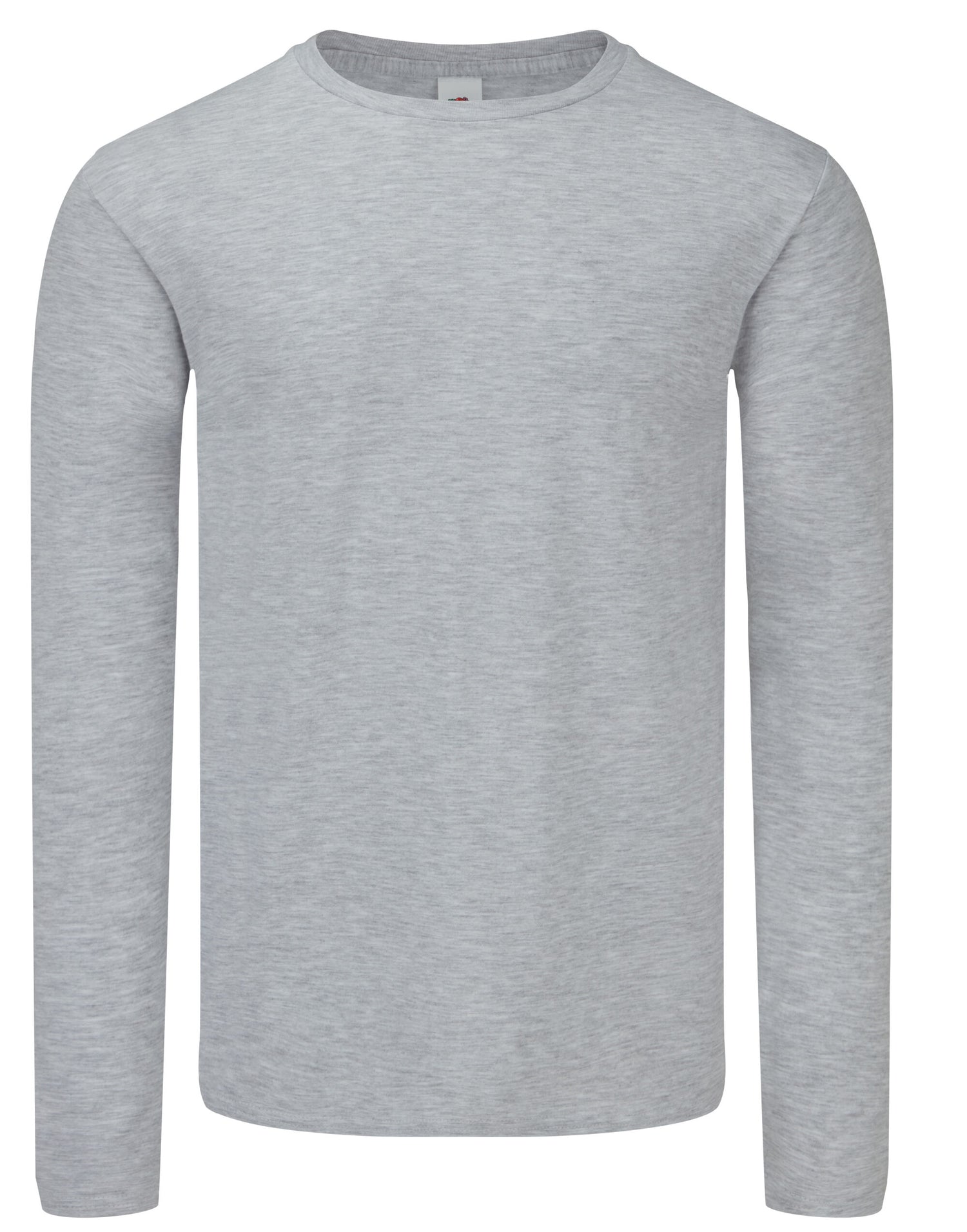 Fruit of the Loom Iconic 150 Long Sleeve T 61446 - Heather Grey - Customisable T-Shirts