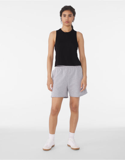 Bella Womens Racerback Cropped Tank BE6682 - Heather Olive XL - Customisable T-Shirts