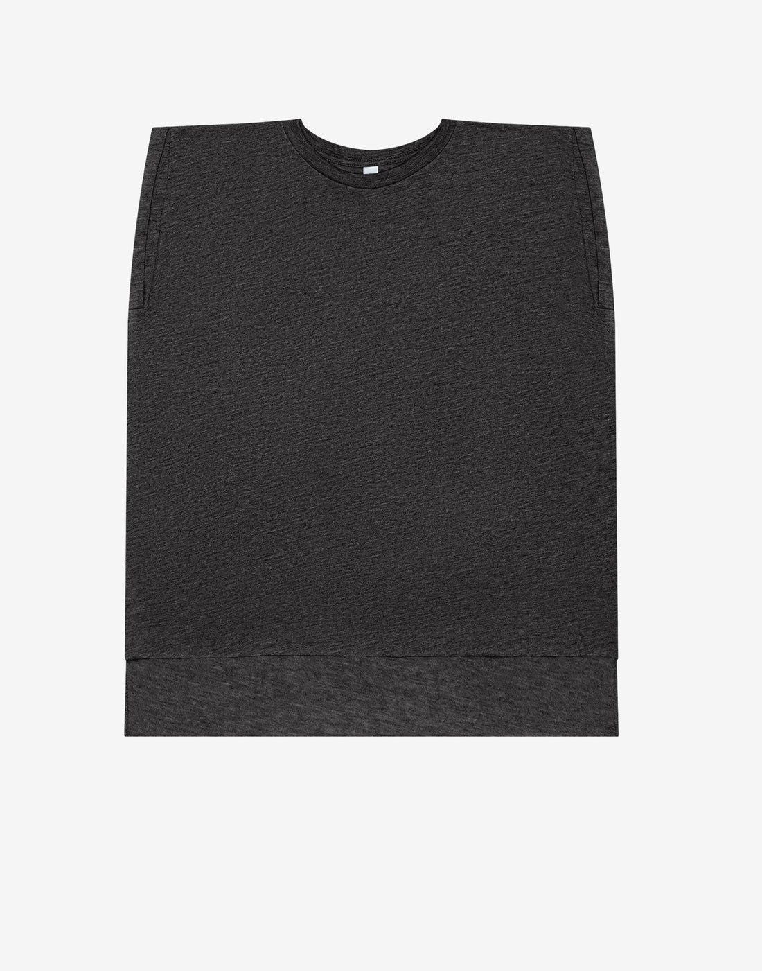 Bella Womens Flowy Muscle Tee Roll Cuff BE8804 - Dark Grey Heather - Customisable