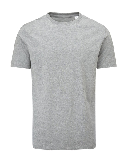 Mantis Unisex EShort Sleeveential Organic Heavy T M03 - Heather Grey Melange - Customisable T-Shirts