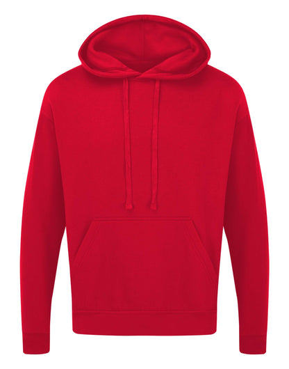 UCC Everyday Hooded Sweat 006 UCC006 - Red - Customisable Sweatshirts