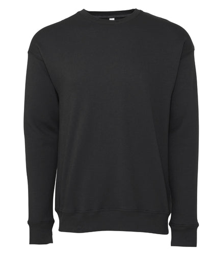 Bella Canvas Unisex Drop Shoulder Fleece Sweat ca3945 - DTG Dark Grey - Customisable Outerwear