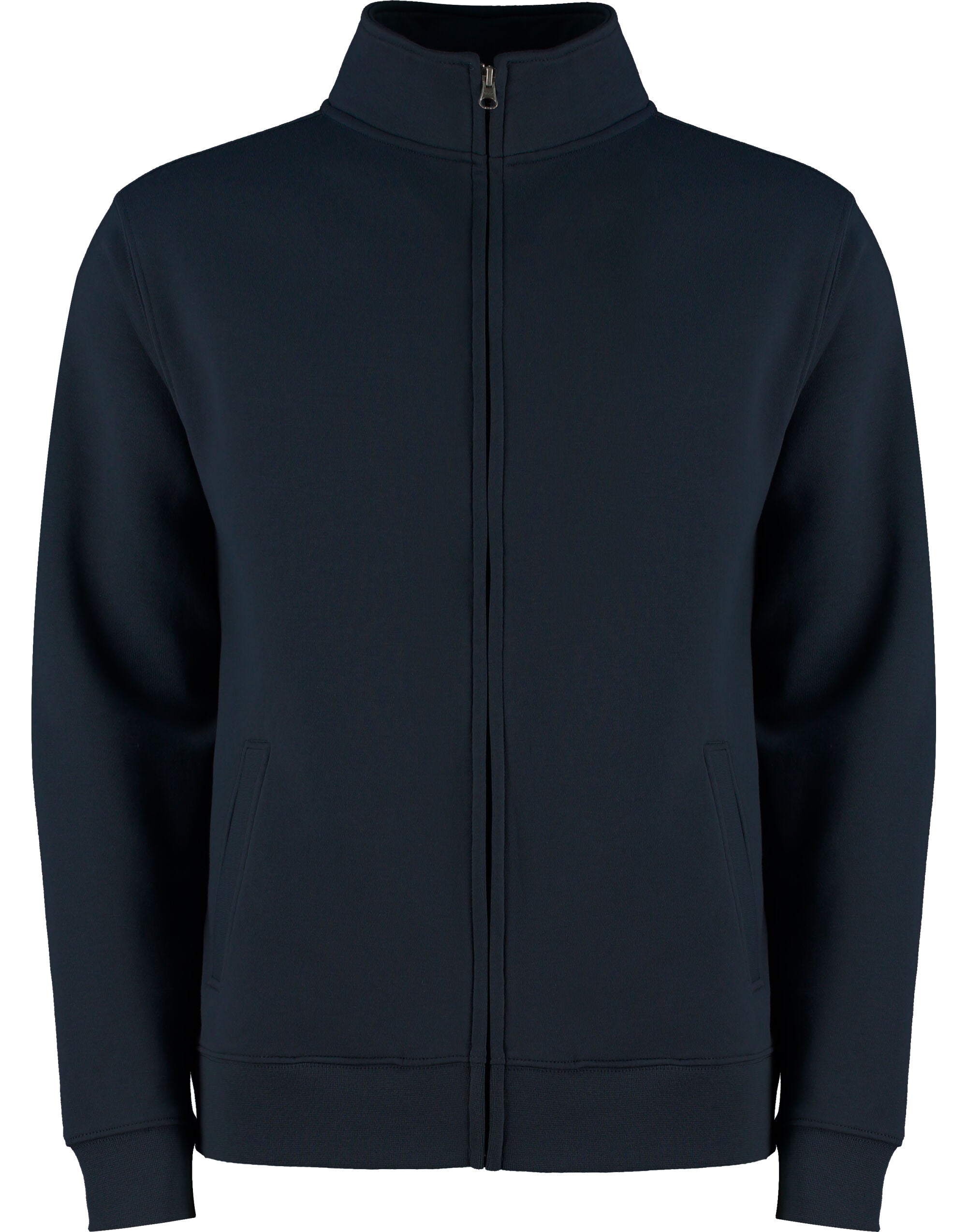 Kustom Kit Mens Regular Fit Zipped Sweat KK334 - Navy - Customisable Sweatshirts