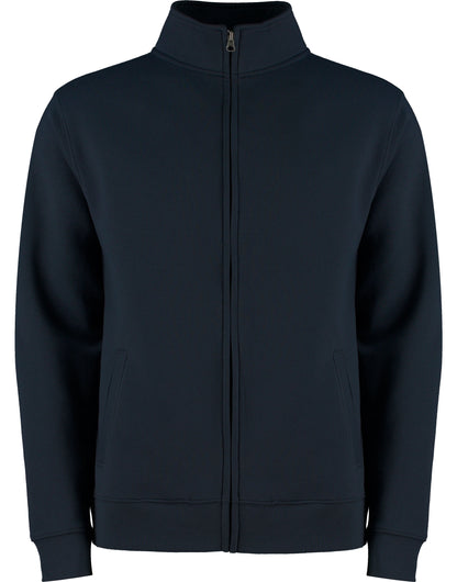 Kustom Kit Mens Regular Fit Zipped Sweat KK334 - Navy - Customisable Sweatshirts
