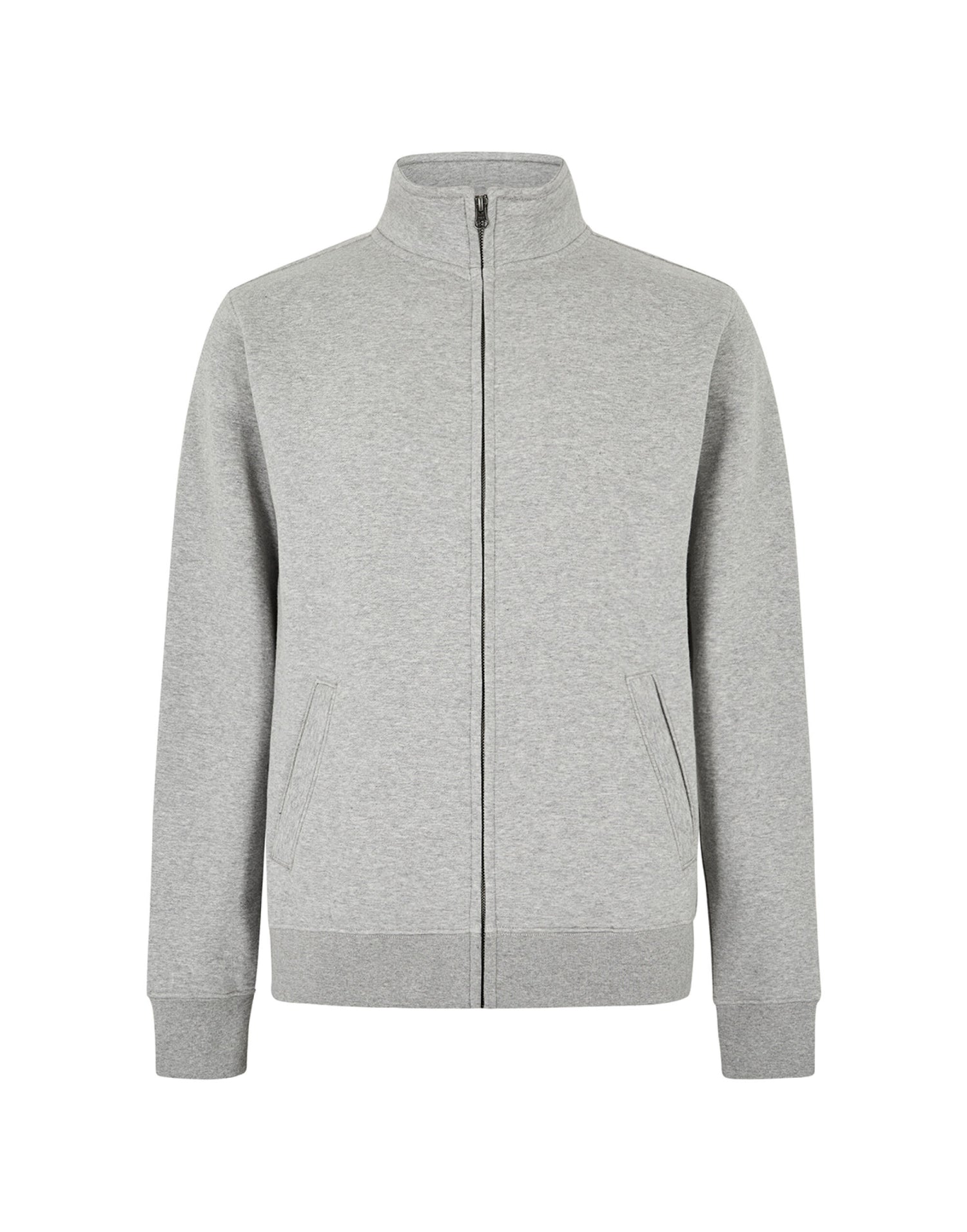 Kustom Kit Mens Regular Fit Zipped Sweat KK334 - Heather Grey - Customisable Sweatshirts