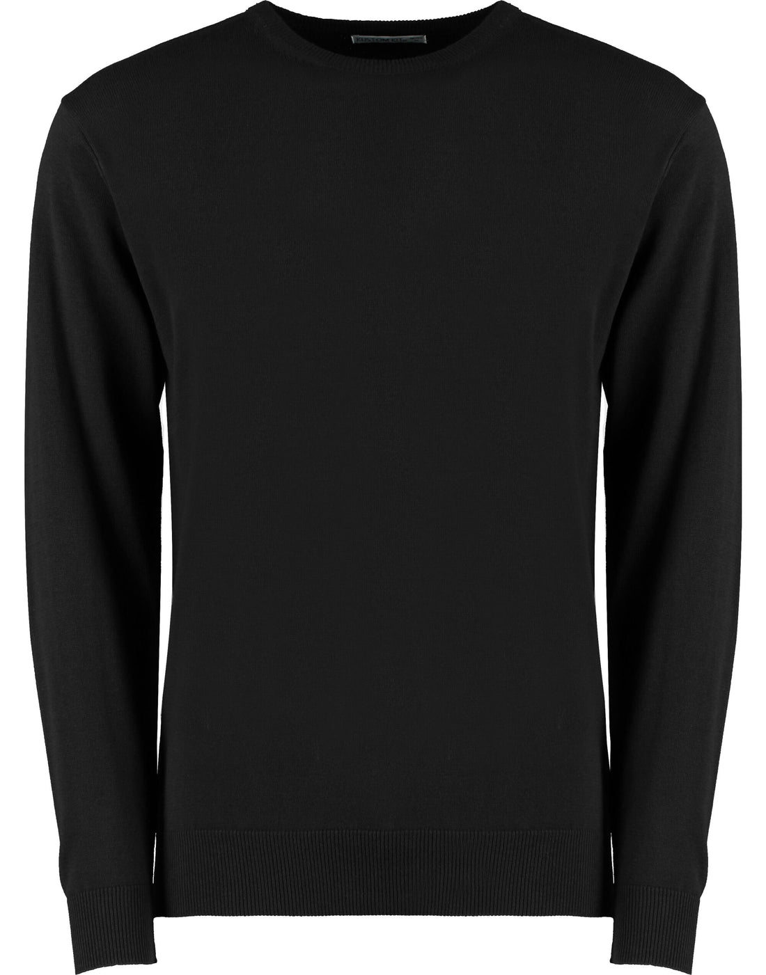Kustom Kit Men Arundel Crew Neck Sweater KK253 - Black - Customisable Sweatshirts