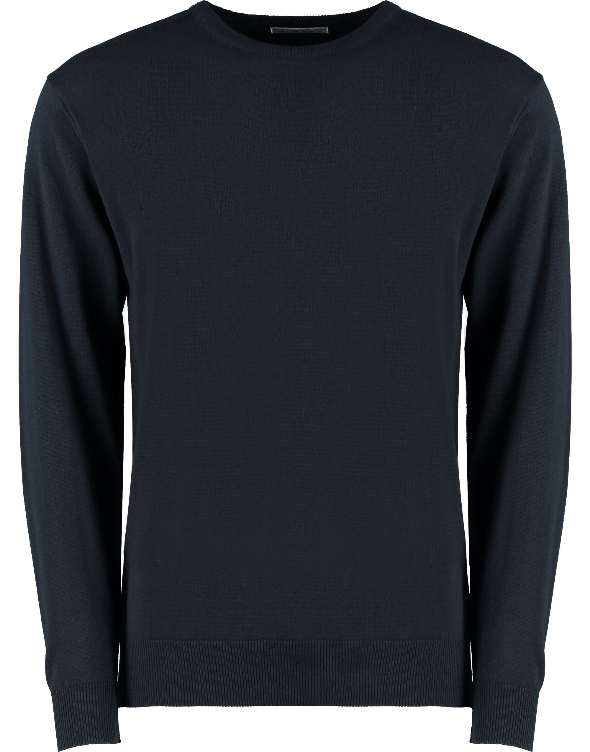 Kustom Kit Men Arundel Crew Neck Sweater KK253 - Navy - Customisable Sweatshirts